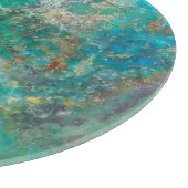 Blue Chrysocolla Mineral Stone Snijplank (Hoek)