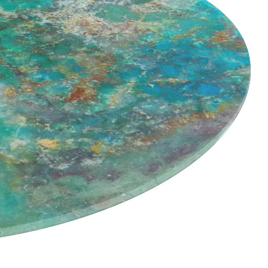 Blue Chrysocolla Mineral Stone Snijplank (Hoek)