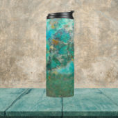 Blue Chrysocolla Mineral Stone Thermosbeker