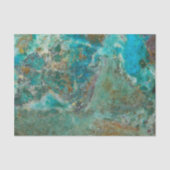 Blue Chrysocolla Mineral Stone Tissuepapier (Voorkant)