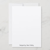 Blue Chuppah Hebrew Leaf lavish Wedding Invite Kaart (Achterkant)