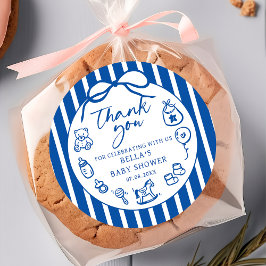 Blue Ciao Baby Italian Baby Shower Sticker