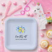 Blue, Ciao Baby, Lemons  Papieren Bordje (Feest)