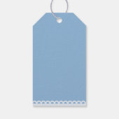 Blue Cielito Lindo Baby shower Dank u Cadeaulabel (Achterkant)