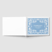 Blue Cielito Lindo Papel Picado Baby shower Gastenboek (Volledig)