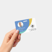 Blue Circle Design | Medische foto-ID & logo Badge (Handheld)
