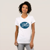 Blue Circle Jezus Redt Graffiti T-shirt (Voorkant volledig)