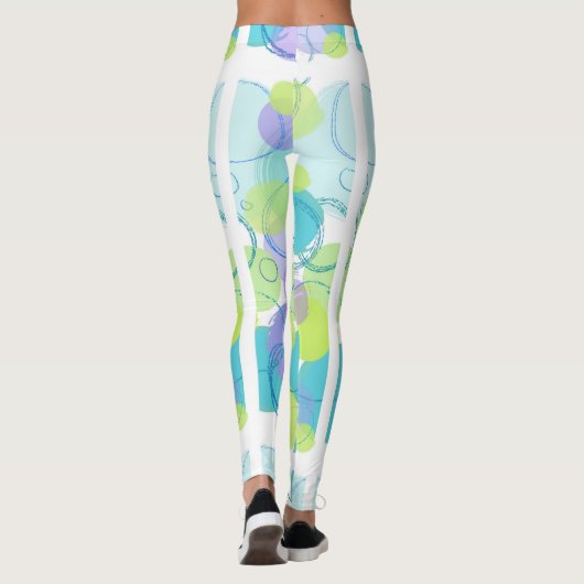 Blue Circle Leggins Leggings (Achterkant)