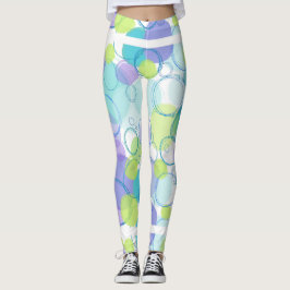 Blue Circle Leggins Leggings