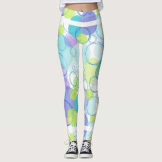 Blue Circle Leggins Leggings
