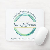 Blue Circle-Logo Muismat (Met muis)