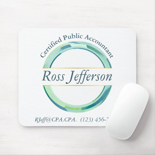 Blue Circle-Logo Muismat (Met muis)