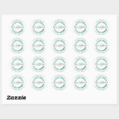 Blue Circle-Logo Ronde Sticker (Vel)