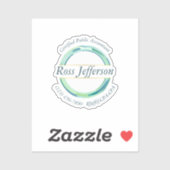 Blue Circle-Logo Sticker (Vel)