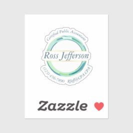 Blue Circle-Logo Sticker