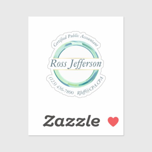 Blue Circle-Logo Sticker (Vel)