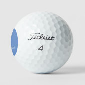 Blue Circle Personalized Golf Ball (3) HAMbWG Golfballen (Logo)