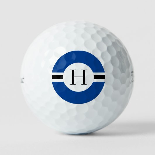 Blue Circle Personalized Golf Ball (3) HAMbWG Golfballen (Voorkant)
