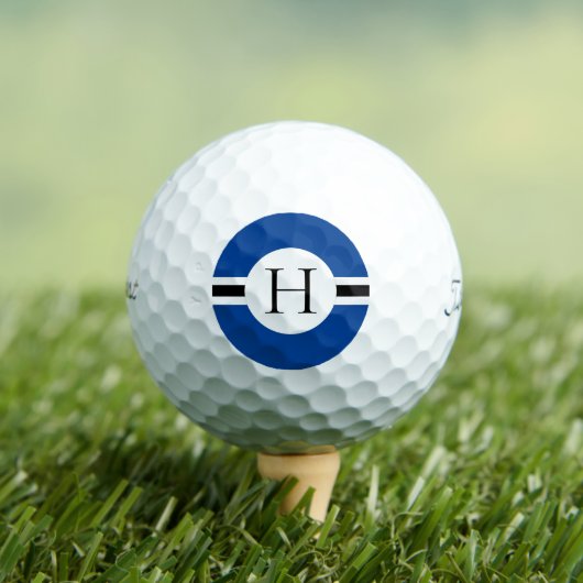Blue Circle Personalized Golf Ball (3) HAMbWG Golfballen (Insitu Shirt)