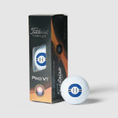 Blue Circle Personalized Golf Ball (3) HAMbWG Golfballen (Verpakking)