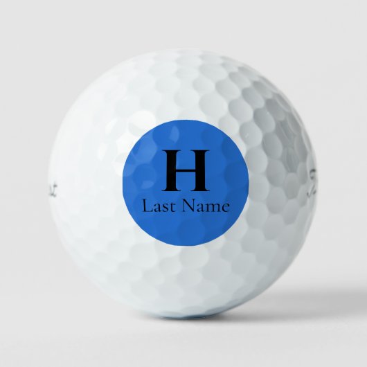 Blue Circle Personalized Golf Ball (3) HAMbWG Golfballen (Voorkant)
