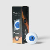 Blue Circle Personalized Golf Ball (3) HAMbWG Golfballen (Verpakking)