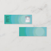Blue Circle Shades - Skinny Mini Visitekaartje (Voorkant / Achterkant)