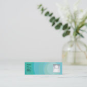 Blue Circle Shades - Skinny Mini Visitekaartje (Staand voorkant)