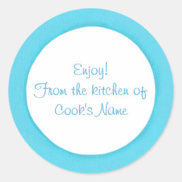 Blue Circle Uit de keuken van deksel Stickers