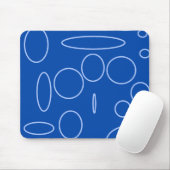 Blue Circles Mousepad Muismat (Met muis)