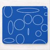 Blue Circles Mousepad Muismat (Voorkant)