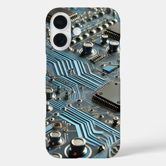 Blue Circuit Board telefoonhoesje Case-Mate iPhone Case (Achterkant)