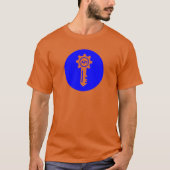 Blue Circular API Key Icon T-shirt (Voorkant)