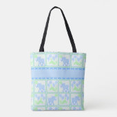 Blue Circus Baby Boy Elephant for New Mam Tote Bag (Achterkant)