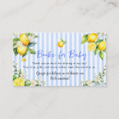 Blue Citrus Lemons Ciao Baby Books for Baby Informatiekaartje (Voorkant)
