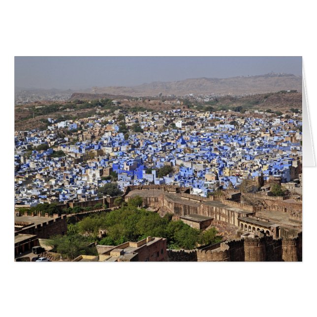Blue City, bekeken vanuit Mehrangarh Fort / Jodhpu (Voorkant Horizontaal)