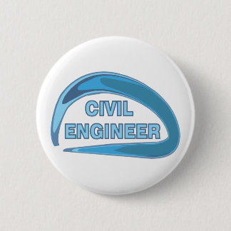 Blue Civil Engineer Button