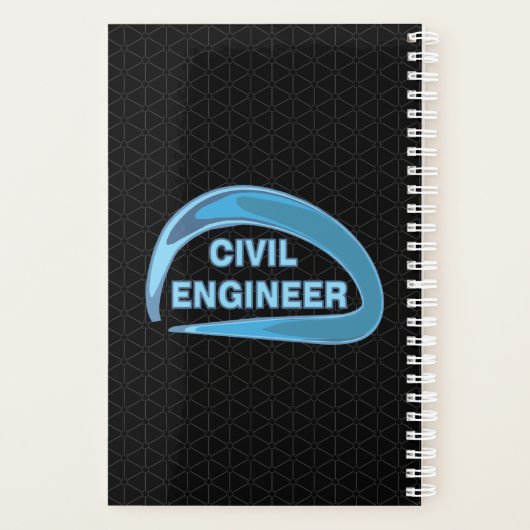 Blue Civil Engineer Planner (Achterkant)