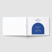 Blue Clam Seashells Coastal Seaside Beach Wedding Gastenboek (Volledig)
