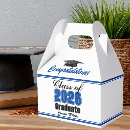 Blue Class of 2026 Custom Graduation Party Bedankdoosjes