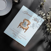  Blue Classic Boy Baby shower Bedankt