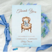  Blue Classic Boy Baby shower Bedankt