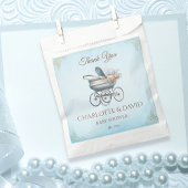 Blue  Classic Boy Baby shower Bedankzakje