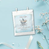 Blue  Classic Boy Baby shower Bedankzakje
