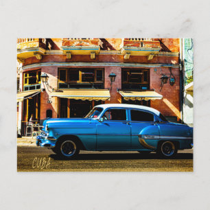 Blue Classic Car Briefkaart