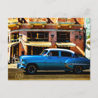 Blue Classic Car Briefkaart