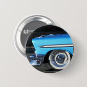 Blue Classic Car Ronde Button 5,7 Cm (Voorkant /achterkant)
