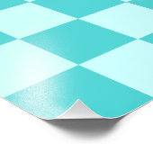 Blue Classic Checkerboard van Shirley Taylor Foto Afdruk (Hoek)