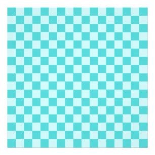 Blue Classic Checkerboard van Shirley Taylor Foto Afdruk