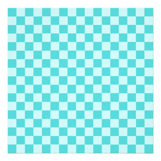 Blue Classic Checkerboard van Shirley Taylor Foto Afdruk (Voorkant)